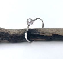 Eve - White Pearl Stacking Ring