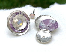 Earring Jackets -Colorful Painted Sterling Silver