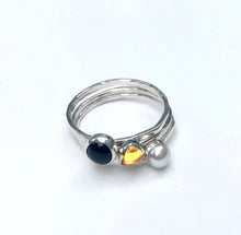 Eve - White Pearl Stacking Ring
